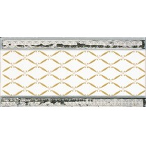 Almera Ceramica Noblesse Cenefa Delis Blanco Silver